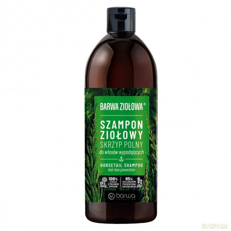BARWA Ziołowa Szampon do włosów Skrzyp Polny - włosy wypadające 480 ml