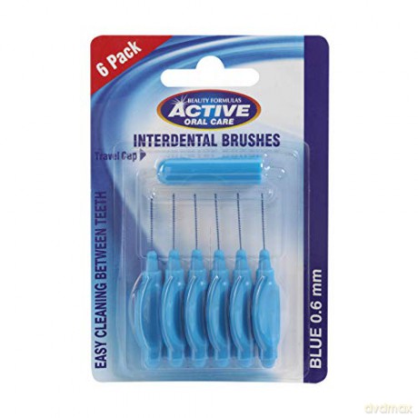 Beauty Formulas Active Oral Care Czyściki do przestrzeni międzyzębowych 0.6mm blue 1op.-6szt