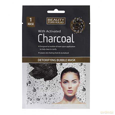Beauty Formulas Charcoal Maseczka detoksykująca bąbelkowa z aktywnym węglem 1szt