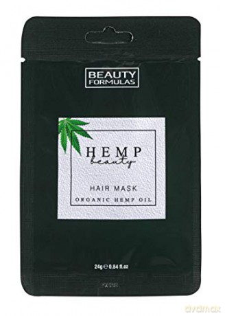Beauty Formulas Hemp Beauty Maska do włosów z organicznym olejem konopnym 24g