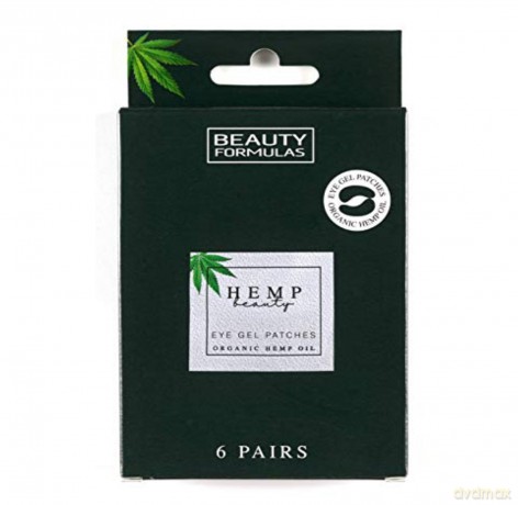 Beauty Formulas Hemp Beauty Żelowe Płatki pod oczy z olejem konopnym 1op.-6 par