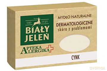 Biały Jeleń Apteka Alergika Mydło naturalne Cynk - skóra z problemami 125g