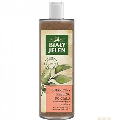 Biały Jeleń Botaniczny peeling do ciała z nasionami jagód i jaśminem 400 ml