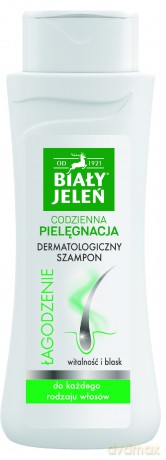 Biały Jeleń Codzienna Pielęgnacja Łagodzenie Szampon do włosów dermatologiczny - każdy rodzaj włosów 300 ml