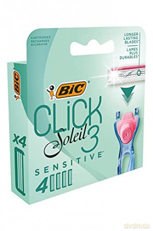 Bic System Wkłady do maszynki Click Soleil 3 Sensitive 1op.-4szt