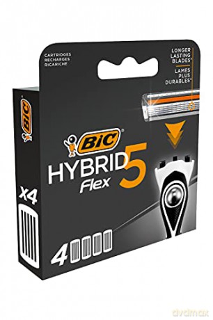 Bic System Wkłady do maszynki Hybrid Flex 5 Blister 1op.-4szt