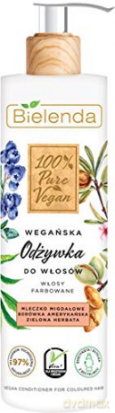 Bielenda 100% Pure Vegan Wegańska Odżywka do włosów farbowanych 240 ml