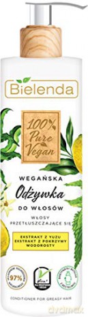 Bielenda 100% Pure Vegan Wegańska Odżywka do włosów przetłuszczających się 240 ml
