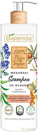 Bielenda 100% Pure Vegan Wegański Szampon do włosów farbowanych 400g