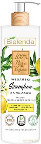Bielenda 100% Pure Vegan Wegański Szampon do włosów przetłuszczających się 400g