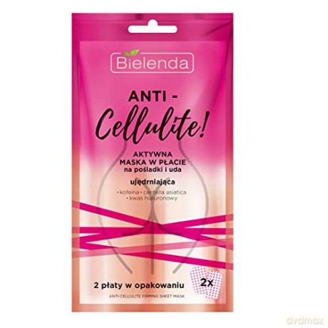 Bielenda Anti-Cellulite Aktywna Maska w płacie na pośladki i uda - ujędrniająca 1op.-2szt