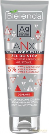 Bielenda ANX Silver Podo Expert Żel do intensywnej eksfoliacji miejscowej stóp 100 ml