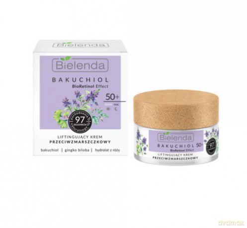 Bielenda Bakuchiol BioRetinol Effect 50+ Liftingujący Krem przeciwzmarszczkowy na dzień i noc 50 ml
