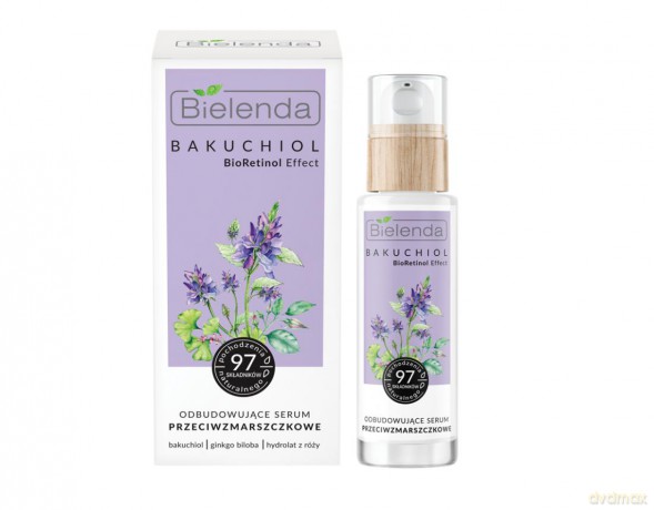 Bielenda Bakuchiol BioRetinol Effect Odbudowujące Serum przeciwzmarszczkowe na dzień i noc 30 ml