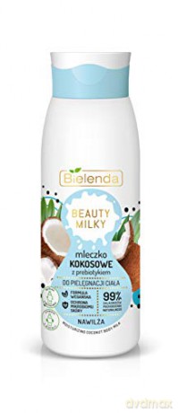 Bielenda Beauty Milky Mleczko Kokosowe z prebiotykiem do pielęgnacji ciała - nawilża 400 ml