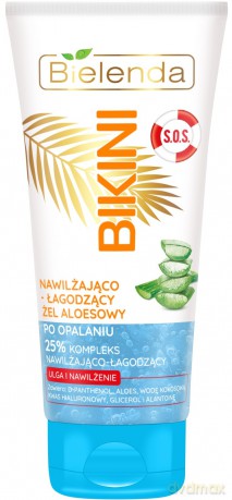 Bielenda Bikini Żel aloesowy po opalaniu nawilżająco-łagodzący S.O.S 150 ml
