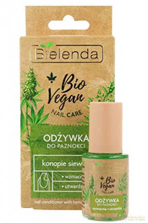 Bielenda Bio Vegan Nail Care Odżywka do paznokci Konopie Siewne - wzmacniająco-utwardzająca 10 ml