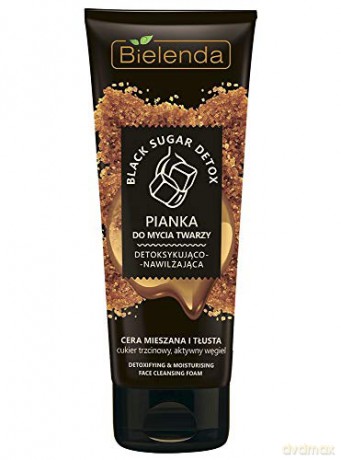 Bielenda Black Sugar Detox Pianka do mycia twarzy detoksykująco-nawilżająca 175g