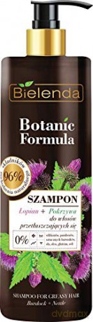 Bielenda Botanic Formula Łopian+Pokrzywa Szampon do włosów przetłuszczających się 400 ml