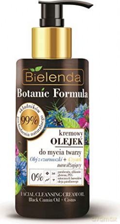 Bielenda Botanic Formula Olej z Czarnuszki+Czystek Kremowy Olejek przeciwzmarszczkowy do mycia twarzy 140 ml
