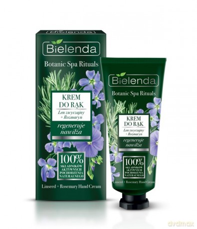 Bielenda Botanic Spa Rituals Krem do rąk Len Zwyczajny + Rozmaryn 50 ml