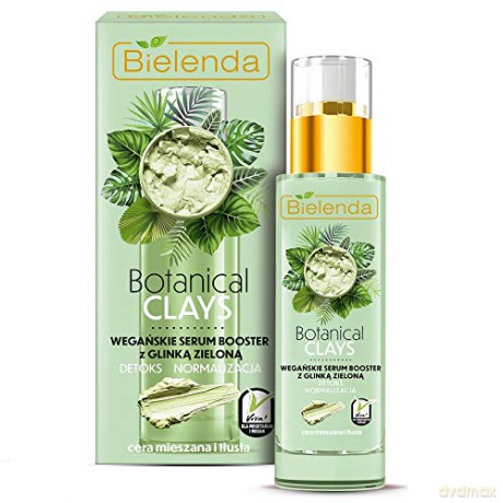 Bielenda Botanical Clay Zielona Glinka Wegańskie Serum Booster do twarzy 30 ml