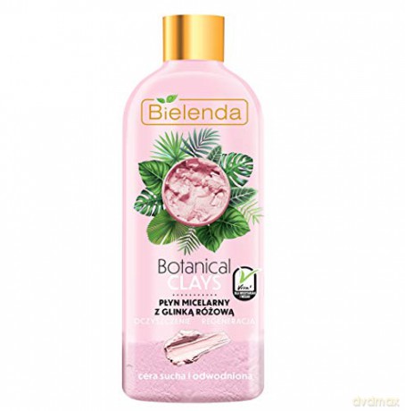 Bielenda Botanical Clays Różowa Glinka Płyn micelarny do twarzy 500 ml