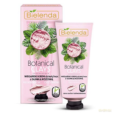 Bielenda Botanical Clays Różowa Glinka Wegański Krem na dzień i noc 50 ml