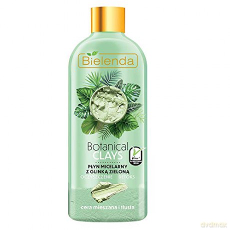 Bielenda Botanical Clays Zielona Glinka Płyn micelarny do twarzy 500 ml