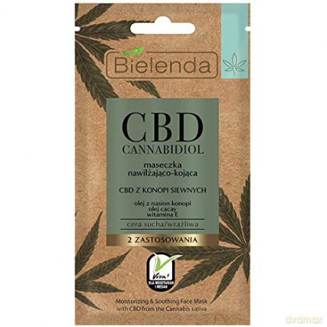 Bielenda CBD Cannabidiol Maseczka nawilżająco-kojąca 8g