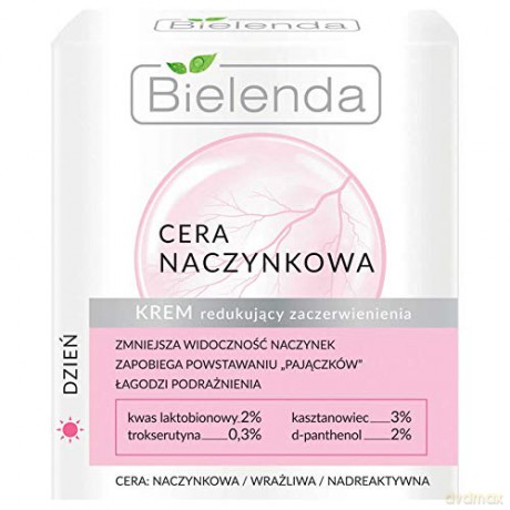 Bielenda Cera Naczynkowa Krem redukujący zaczerwienienia na dzień 50 ml