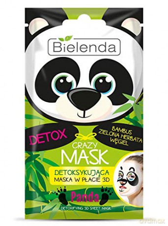 Bielenda Crazy Mask Maska detoksykująca w płacie 3D Panda