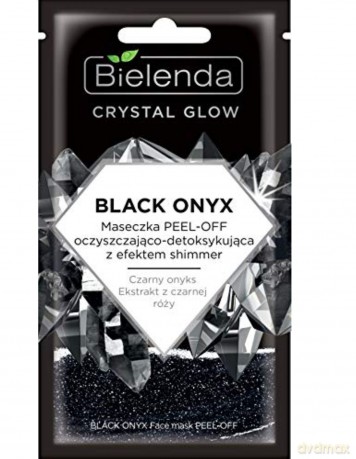 Bielenda Crystal Glow Maseczka peel-off oczyszczająco-detoksykująca Black Onyx 8g