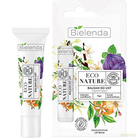 Bielenda Eco Nature Balsam do ust regenerujący z mleczkiem waniliowym - Figa i Kwiat Pomarańczy 10g