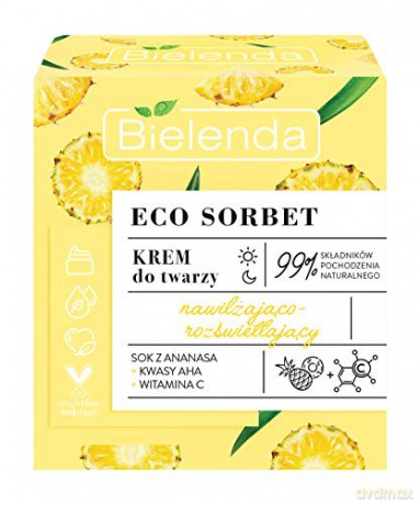 Bielenda Eco Sorbet Ananas Krem nawilżająco-rozświetlający na dzień i noc 50 ml