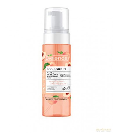 Bielenda Eco Sorbet Brzoskwinia Pianka micelarna nawilżająco-odświeżająca 150 ml