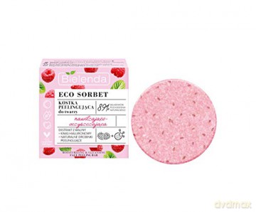 Bielenda Eco Sorbet Malina Kostka peelingująca do twarzy nawilżająco-oczyszczająca 60 ml