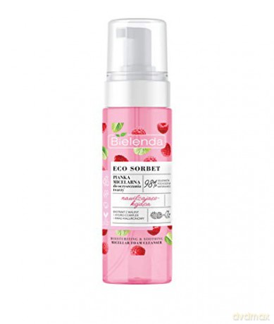 Bielenda Eco Sorbet Malina Pianka micelarna do oczyszczania twarzy nawilżająco-kojąca 150 ml
