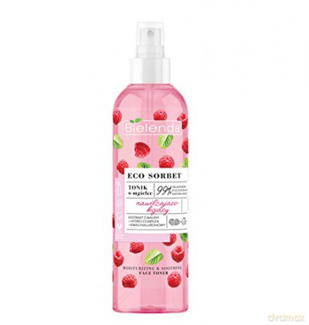 Bielenda Eco Sorbet Malina Tonik w mgiełce do twarzy nawilżająco-kojący 200 ml