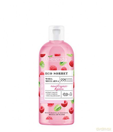 Bielenda Eco Sorbet Malina Woda micelarna do twarzy nawilżająco-kojąca 500 ml