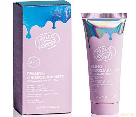 Bielenda Face Boom Peeling gruboziarnisty do twarzy - cera mieszana i tłusta 50g