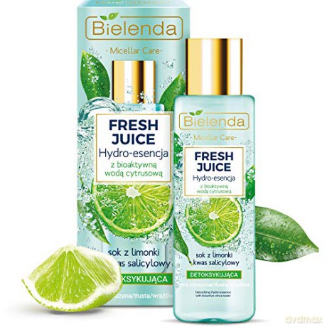 Bielenda Fresh Juice Hydro-esencja detoksykująca z wodą cytrusową Limonka 110 ml