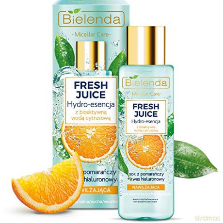 Bielenda Fresh Juice Hydro-esencja nawilżająca z wodą cytrusową Pomarańcza 110 ml