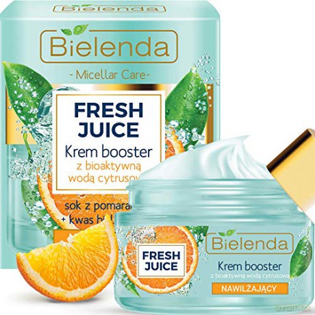 Bielenda Fresh Juice Krem Booster nawilżający z wodą cytrusową Pomarańcza 50 ml