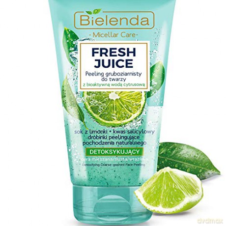 Bielenda Fresh Juice Peeling gruboziarnisty detoksykujący z wodą cytrusową Limonka 150g