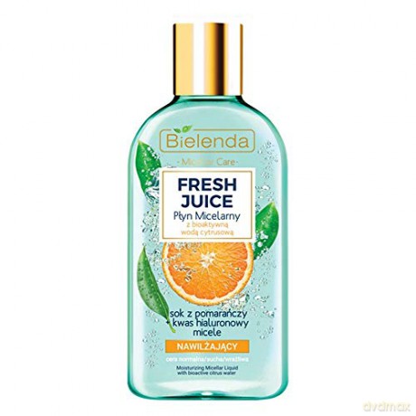 Bielenda Fresh Juice Płyn micelarny nawilżający z wodą cytrusową Pomarańcza 100 ml