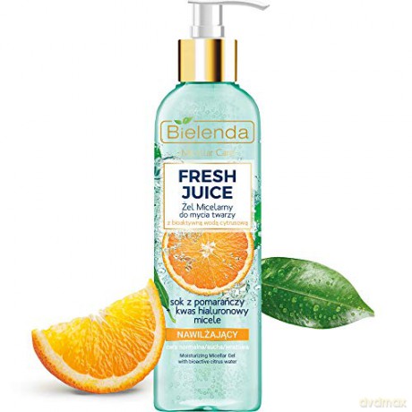 Bielenda Fresh Juice Żel micelarny nawilżający z wodą cytrusową Pomarańcza 190g