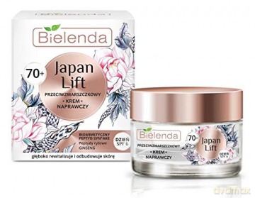 Bielenda Japan Lift 70+ Naprawczy Krem przeciwzmarszczkowy SPF6 na dzień 50 ml