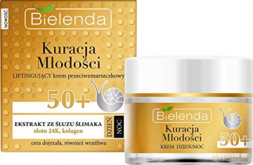 Bielenda Kuracja Młodości 50+ Liftingujący krem przeciwzmarszczkowy na dzień i noc 50 ml