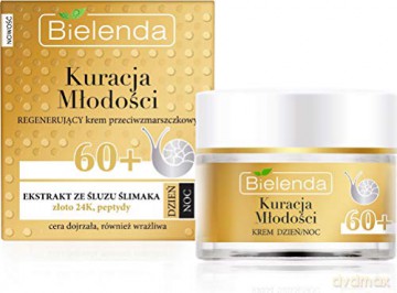 Bielenda Kuracja Młodości 60+ Regenerujący krem przeciwzmarszczkowy na dzień i noc 50 ml